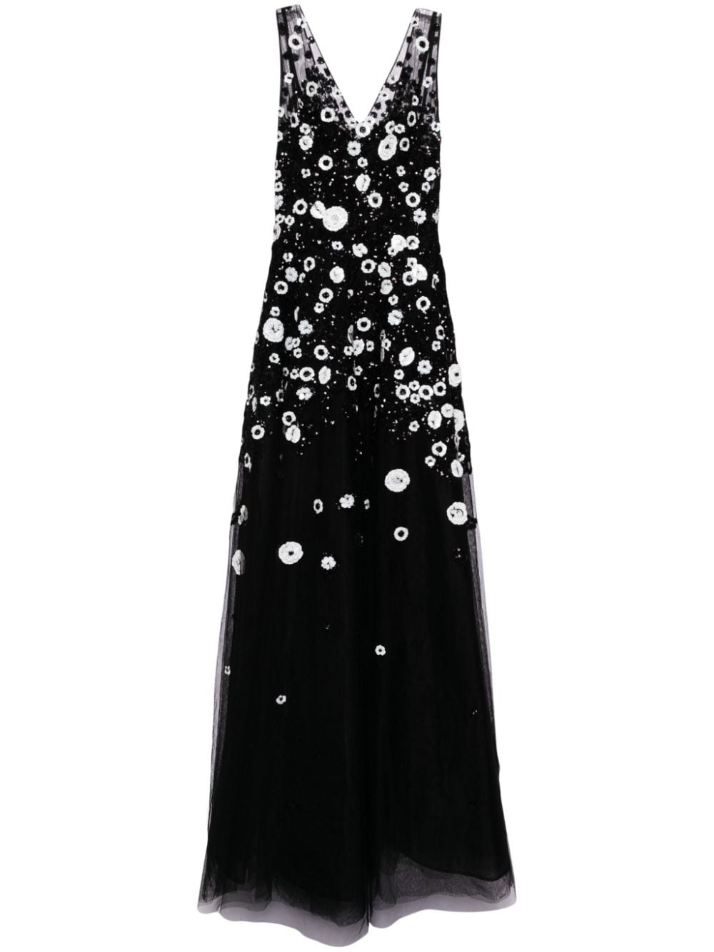 Saiid Kobeisy bead-embellished tulle gown - Black von Saiid Kobeisy