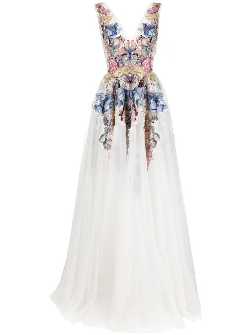 Saiid Kobeisy bead-embellished tulle gown - Multicolour von Saiid Kobeisy