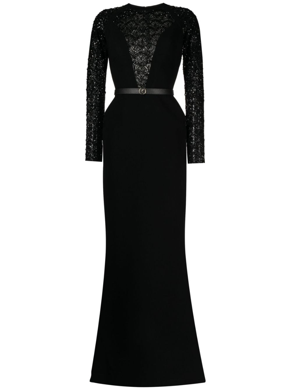 Saiid Kobeisy bead embellishment long dress - Black von Saiid Kobeisy