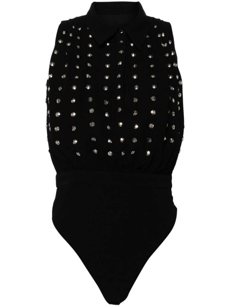 Saiid Kobeisy beaded sleeveless bodysuit - Black von Saiid Kobeisy