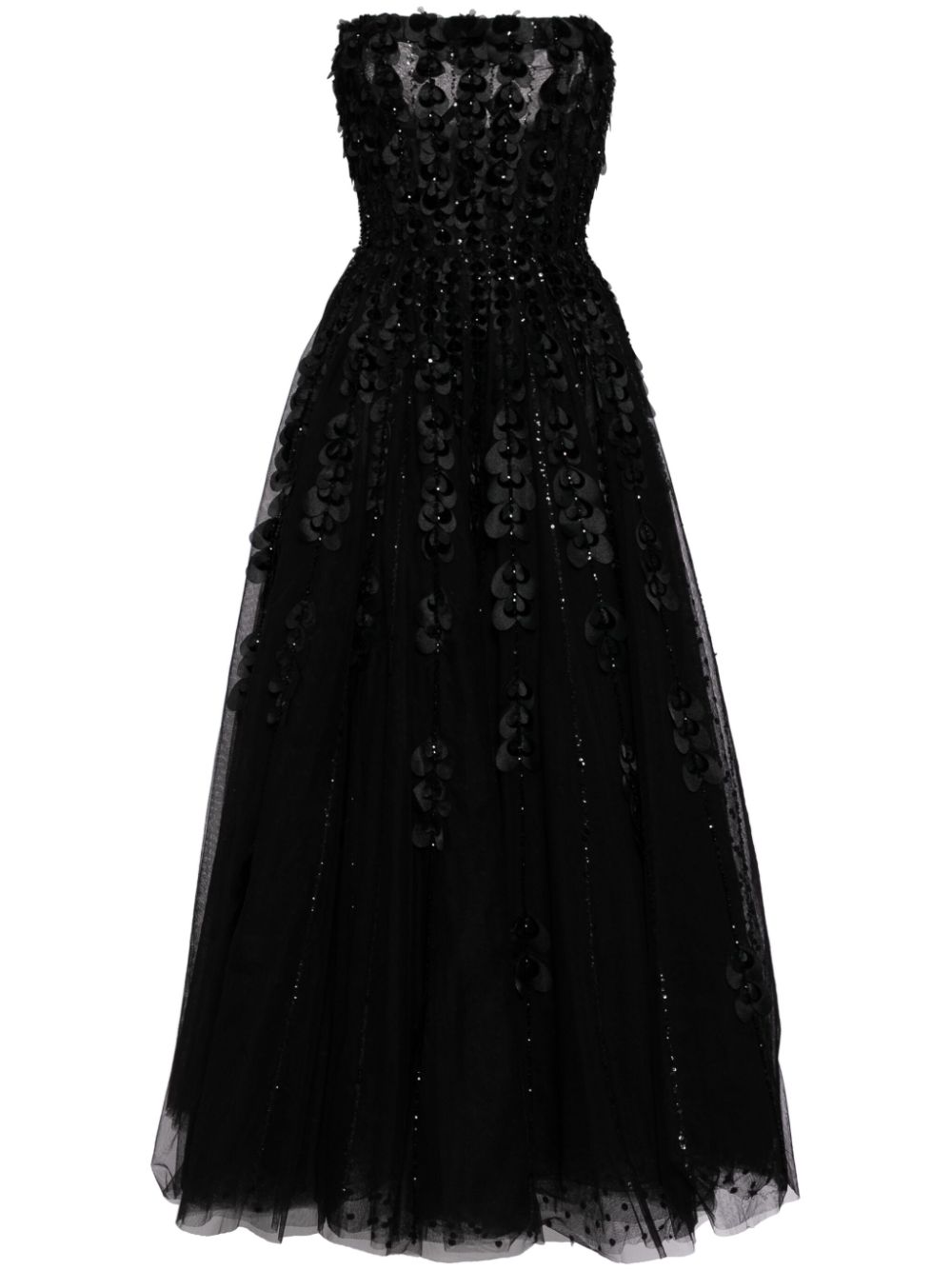 Saiid Kobeisy beaded tulle gown - Black von Saiid Kobeisy