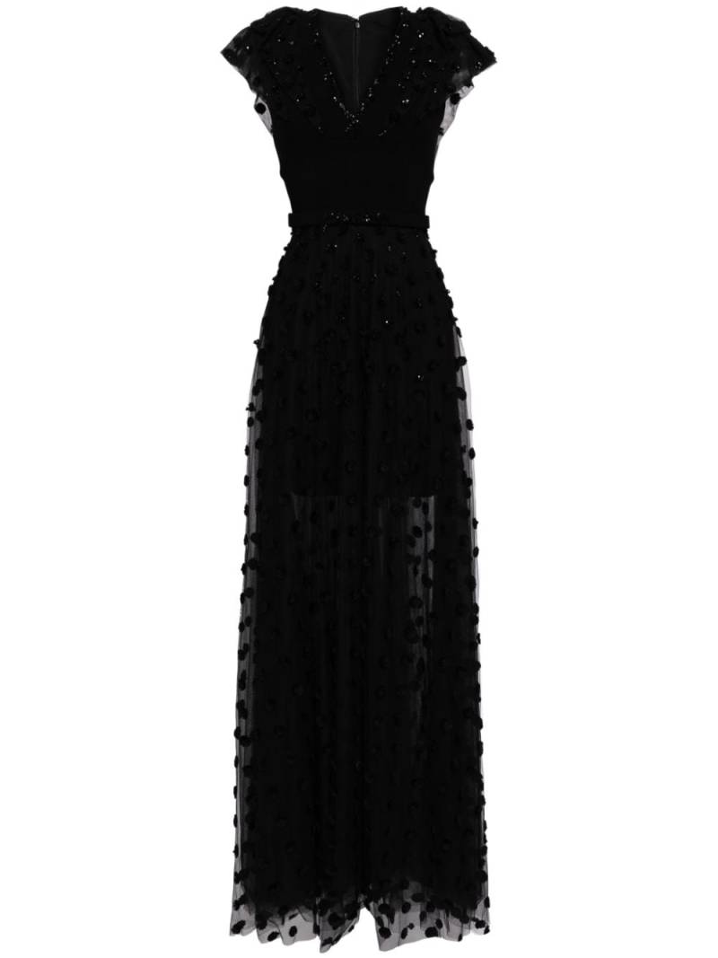 Saiid Kobeisy beaded tulle gown - Black von Saiid Kobeisy