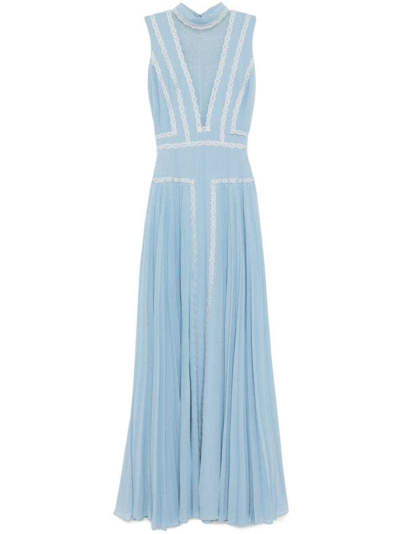 Saiid Kobeisy crepe georgette dress - Blue von Saiid Kobeisy