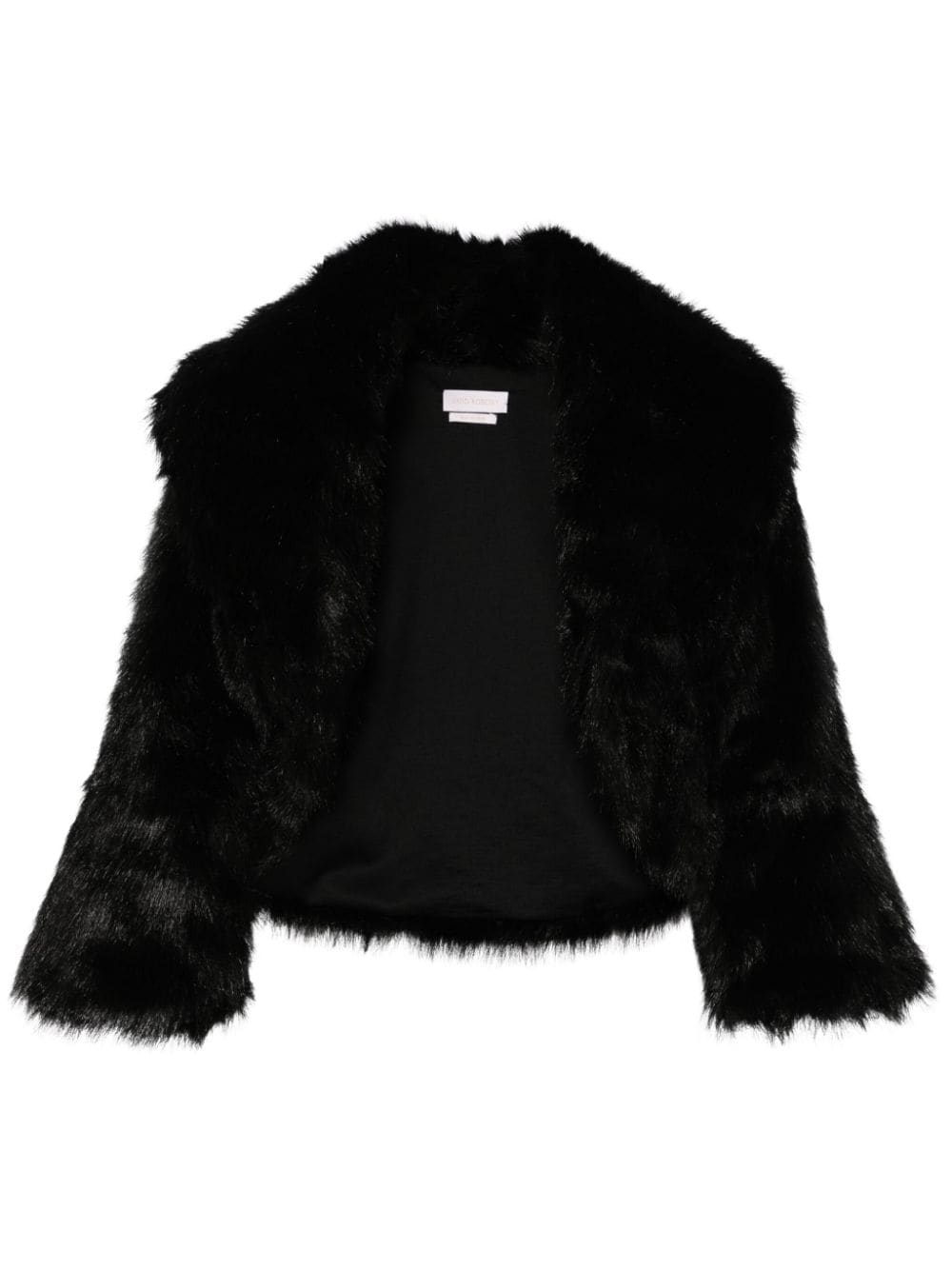 Saiid Kobeisy cropped faux-fur jacket - Black von Saiid Kobeisy