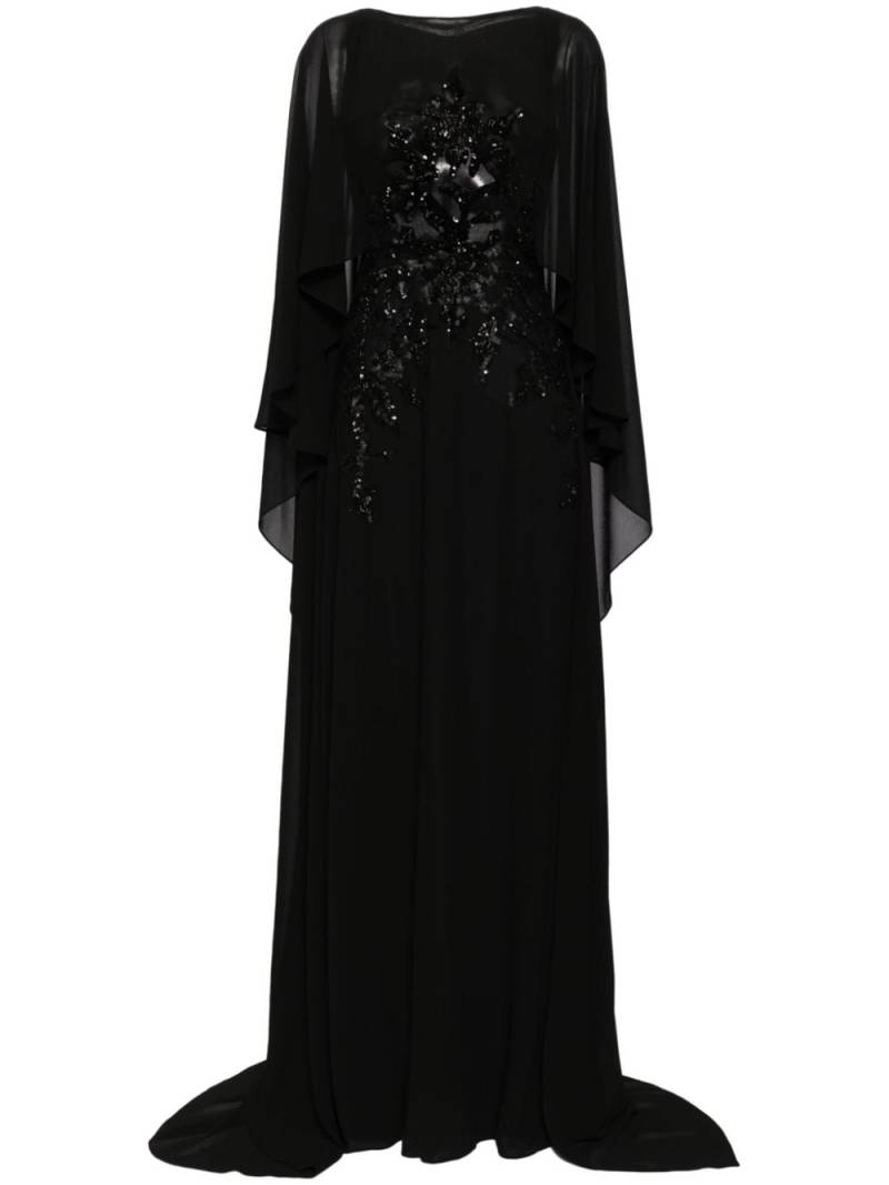 Saiid Kobeisy embellished georgette gown - Black von Saiid Kobeisy