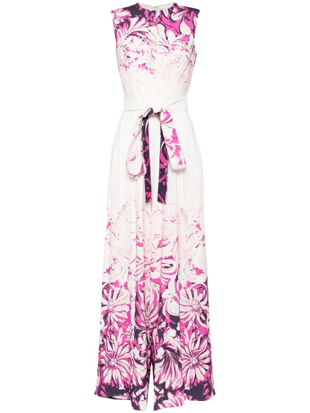 Saiid Kobeisy floral-print wide-leg jumpsuit - White von Saiid Kobeisy