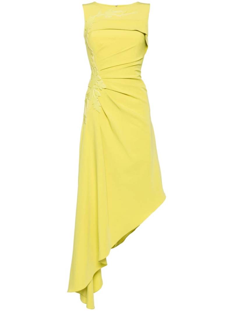 Saiid Kobeisy gathered crepe asymmetric dress - Green von Saiid Kobeisy