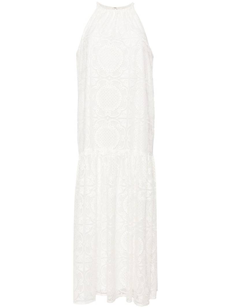 Saiid Kobeisy halterneck crochet maxi dress - White von Saiid Kobeisy