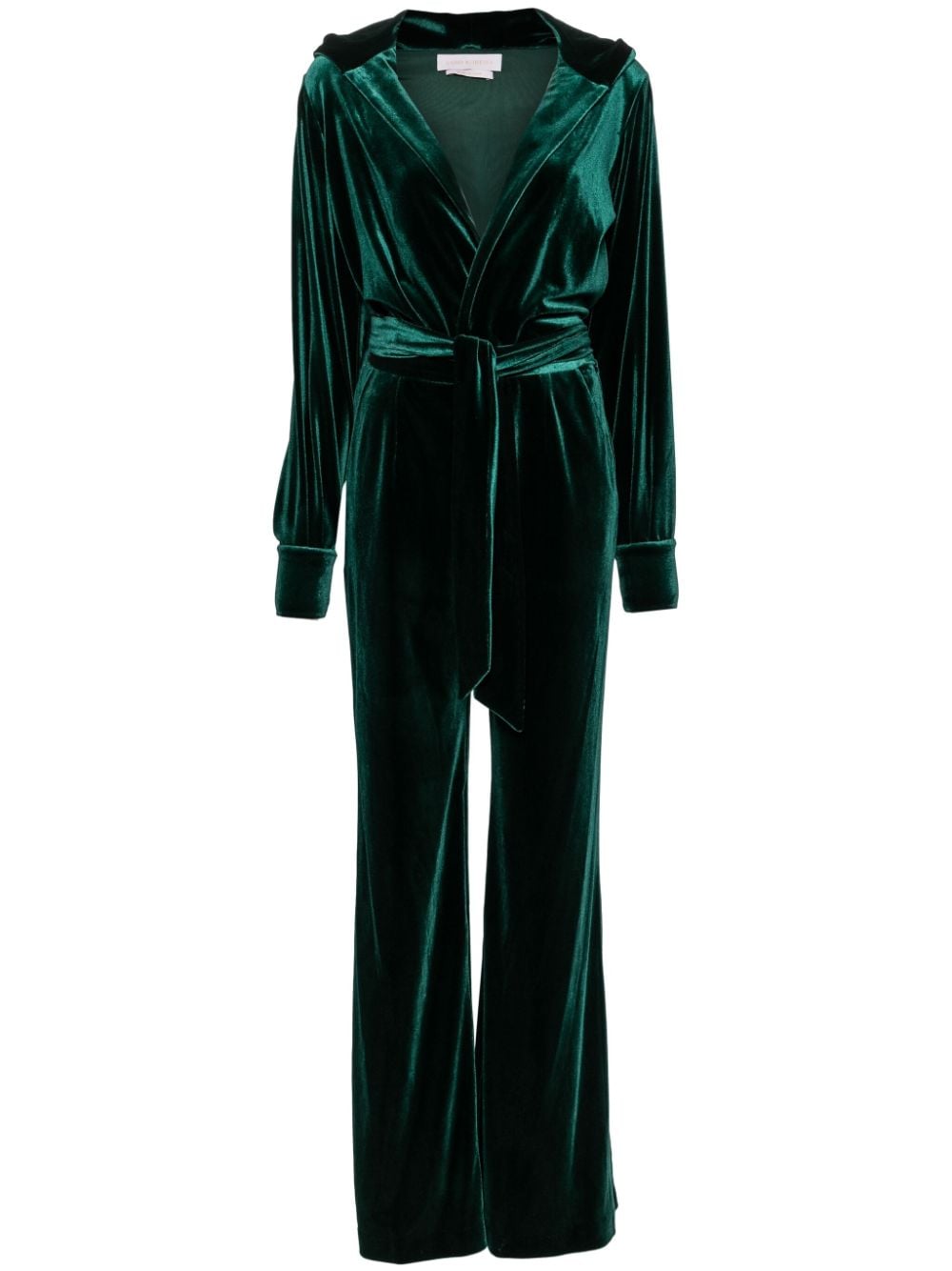 Saiid Kobeisy hoodie velvet jumpsuit - Green von Saiid Kobeisy