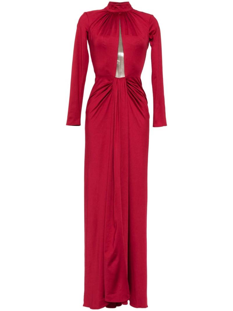 Saiid Kobeisy jersey pleated dress - Red von Saiid Kobeisy