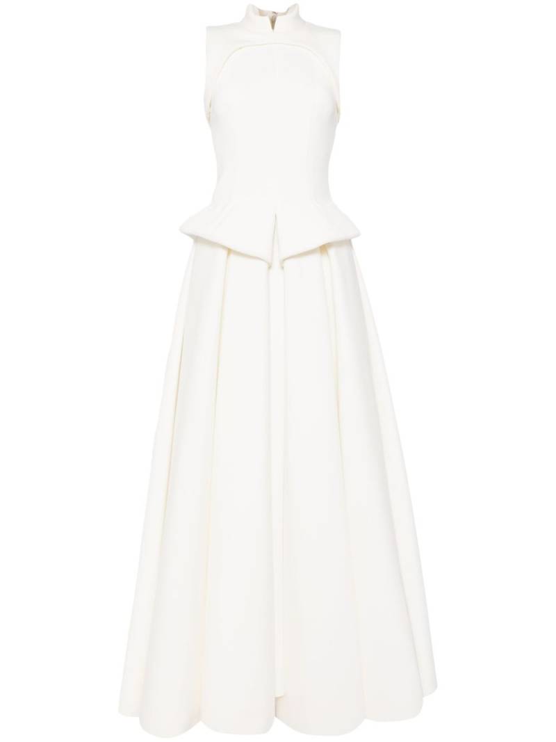 Saiid Kobeisy layered neoprene gown - White von Saiid Kobeisy