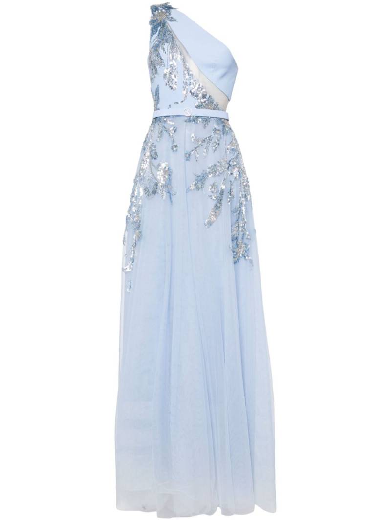 Saiid Kobeisy one-shoulder beaded gown - Blue von Saiid Kobeisy