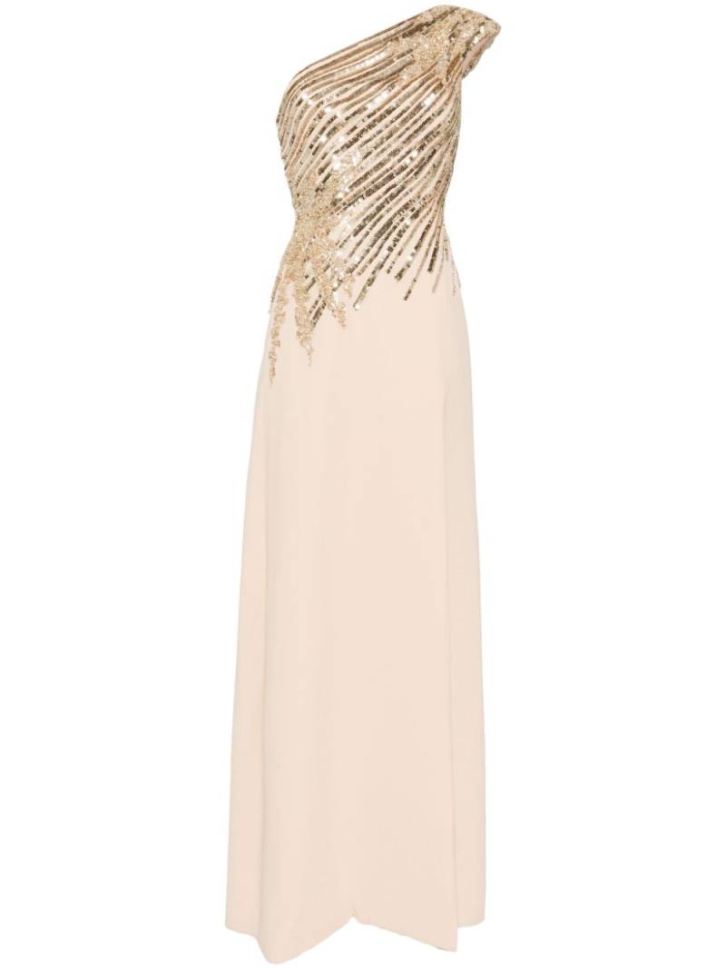 Saiid Kobeisy one shoulder sequin dress - Neutrals von Saiid Kobeisy