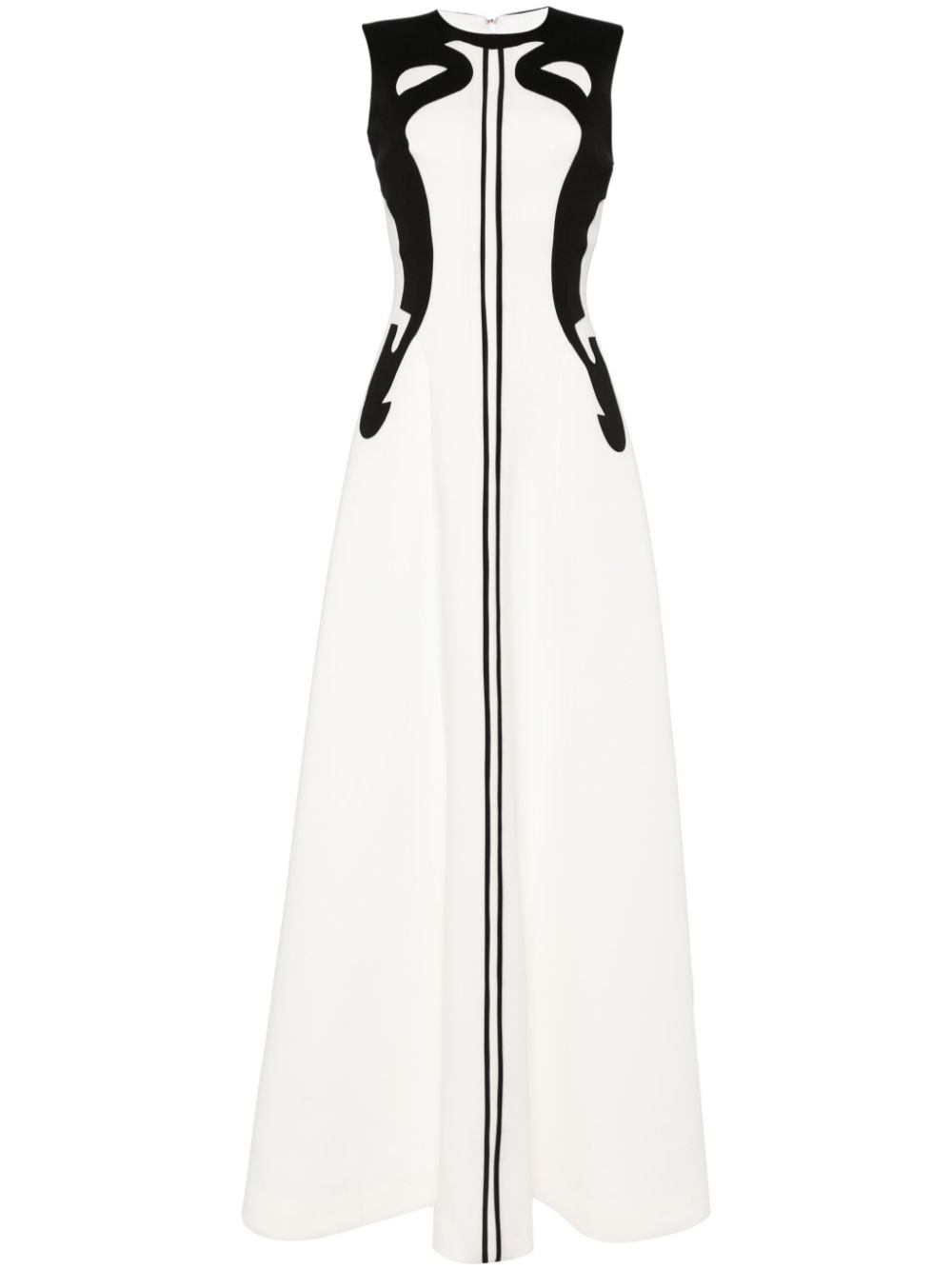 Saiid Kobeisy panelled sleeveless gown - White von Saiid Kobeisy