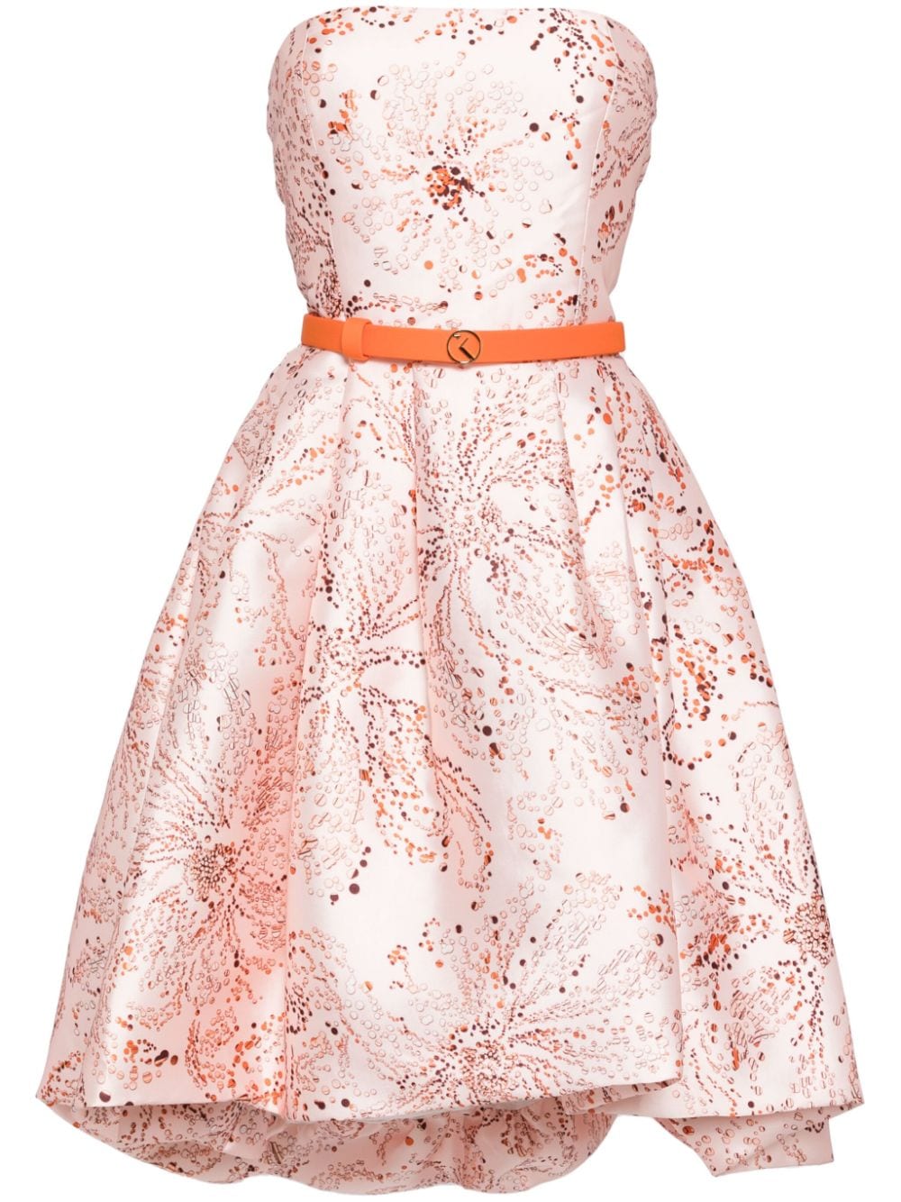 Saiid Kobeisy printed strapless midi dress - Orange von Saiid Kobeisy