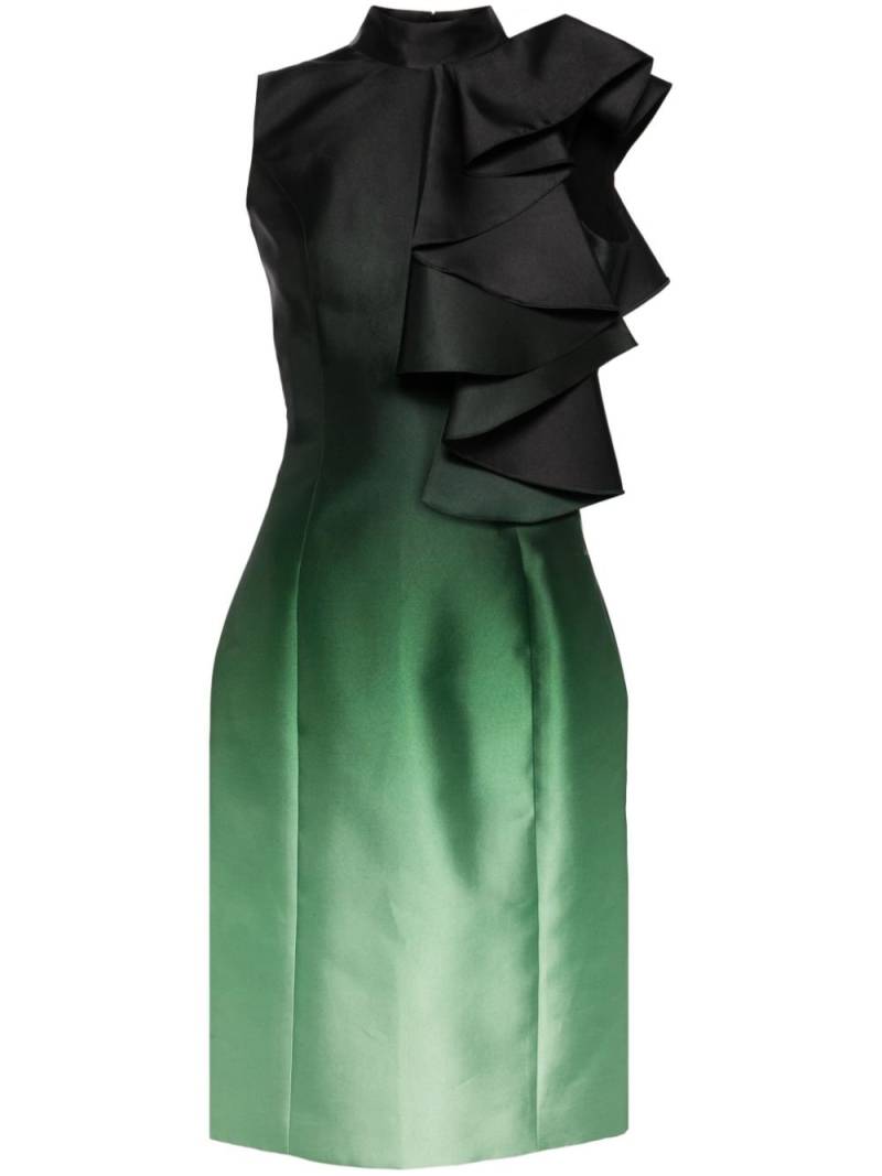 Saiid Kobeisy ruffled gradient mini dress - Green von Saiid Kobeisy