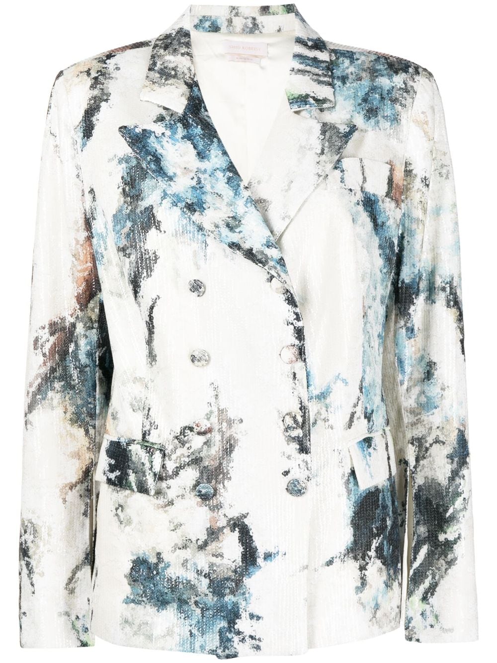 Saiid Kobeisy sequin-embellished double-breasted blazer - Multicolour von Saiid Kobeisy