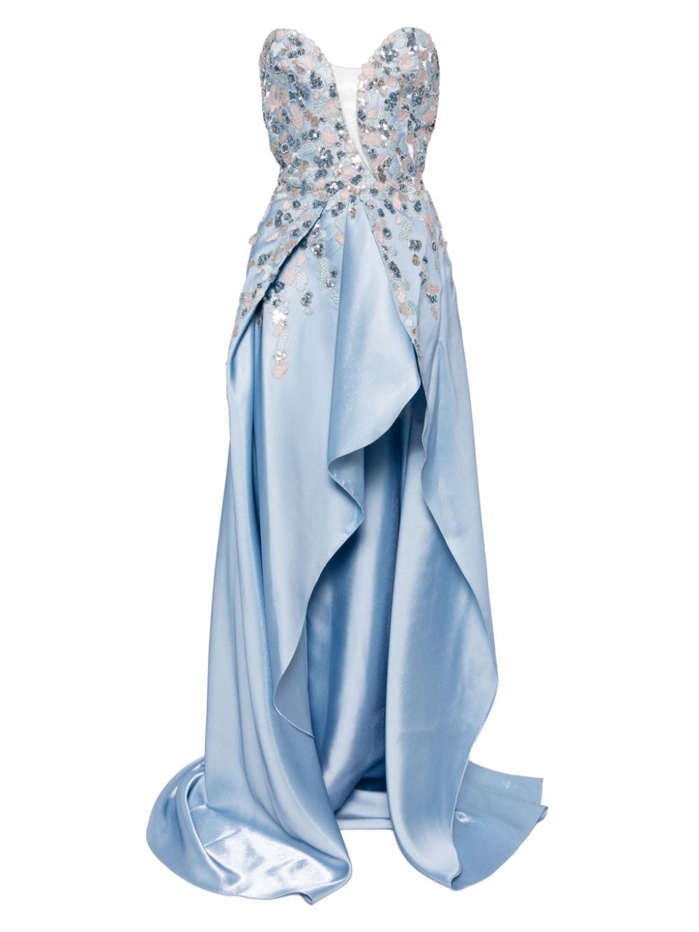 Saiid Kobeisy sequin-embellished strapless dress - Blue von Saiid Kobeisy