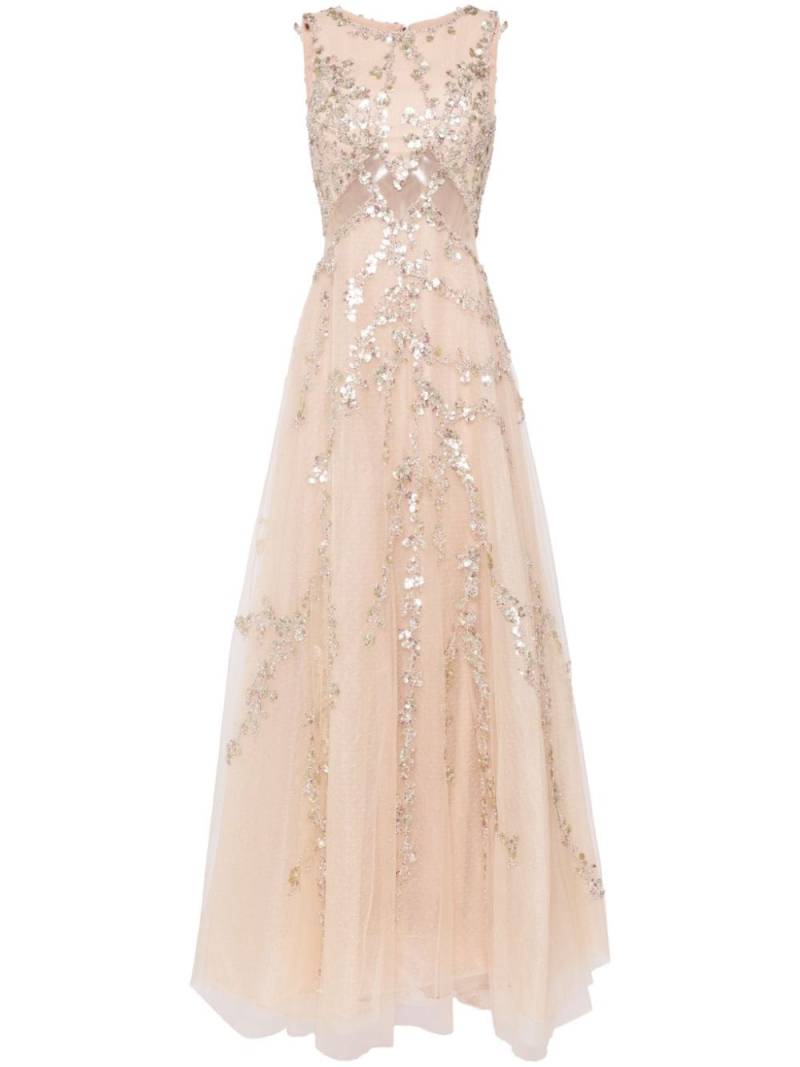 Saiid Kobeisy sequin-embellished tulle gown - Neutrals von Saiid Kobeisy