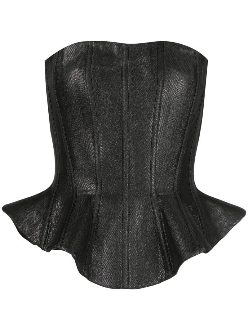 Saiid Kobeisy strapless corset top - Black von Saiid Kobeisy