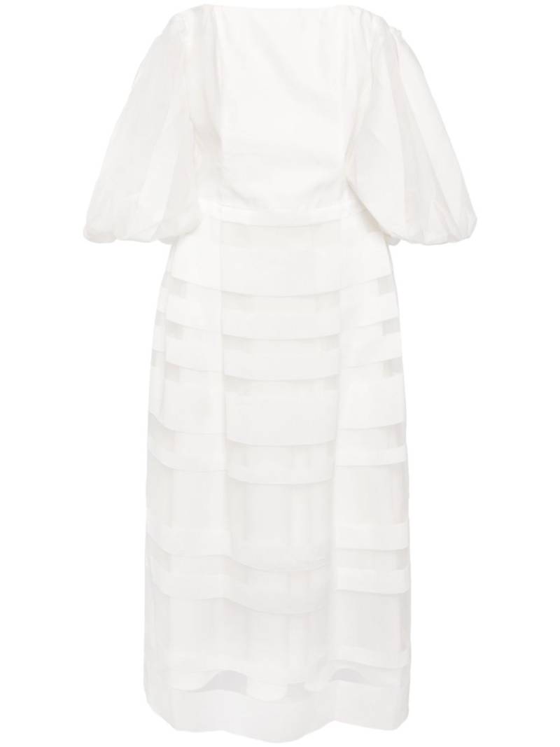 Saiid Kobeisy striped off-shoulder dress - White von Saiid Kobeisy