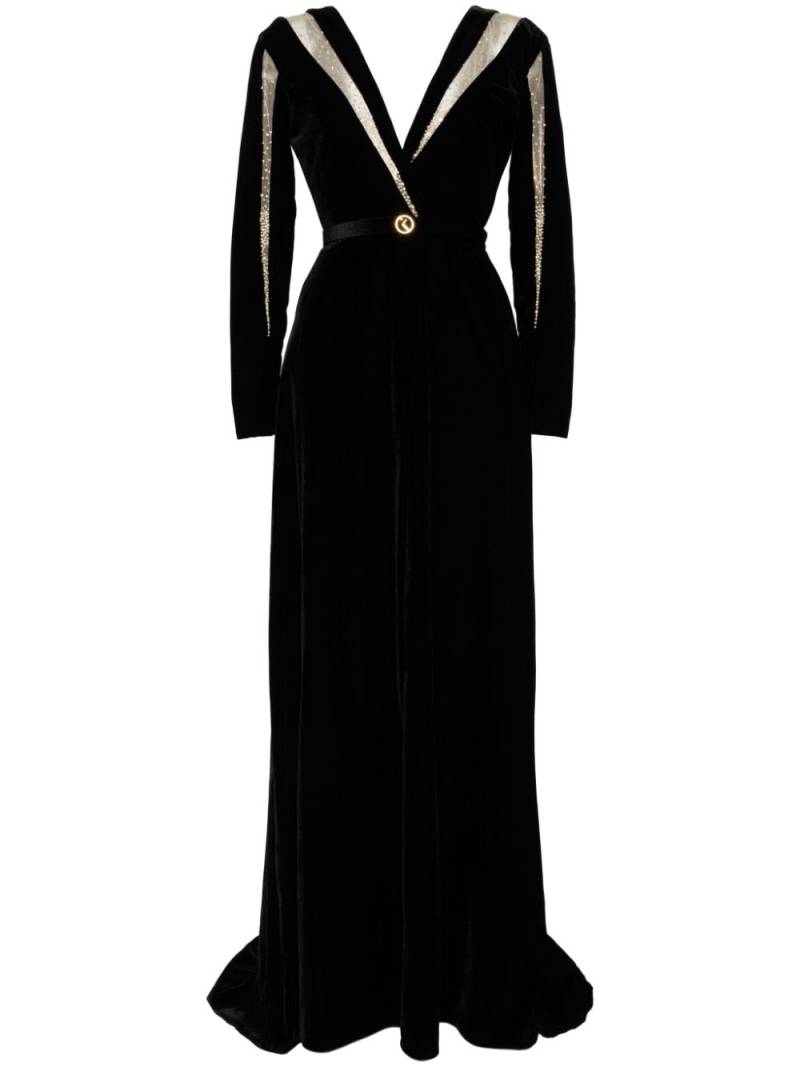 Saiid Kobeisy velvet long dress - Black von Saiid Kobeisy