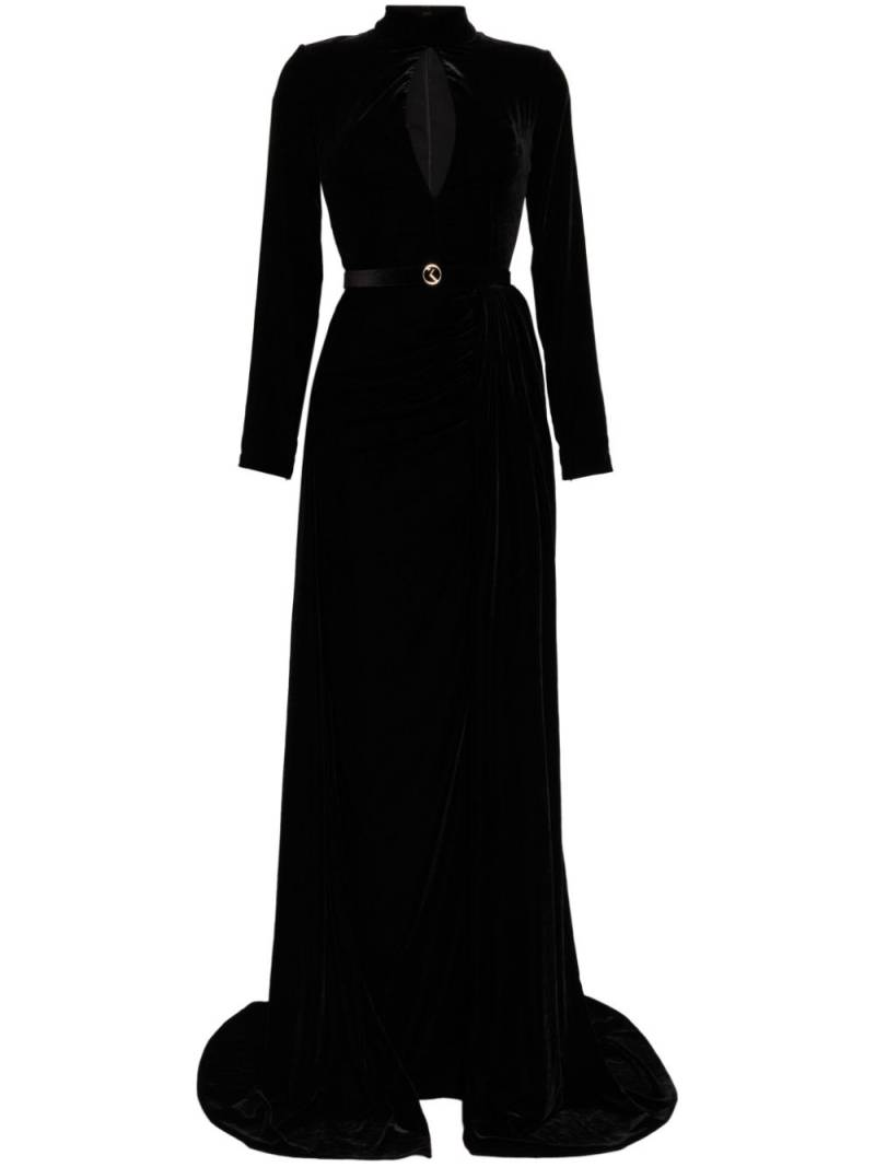 Saiid Kobeisy velvet long dress - Black von Saiid Kobeisy