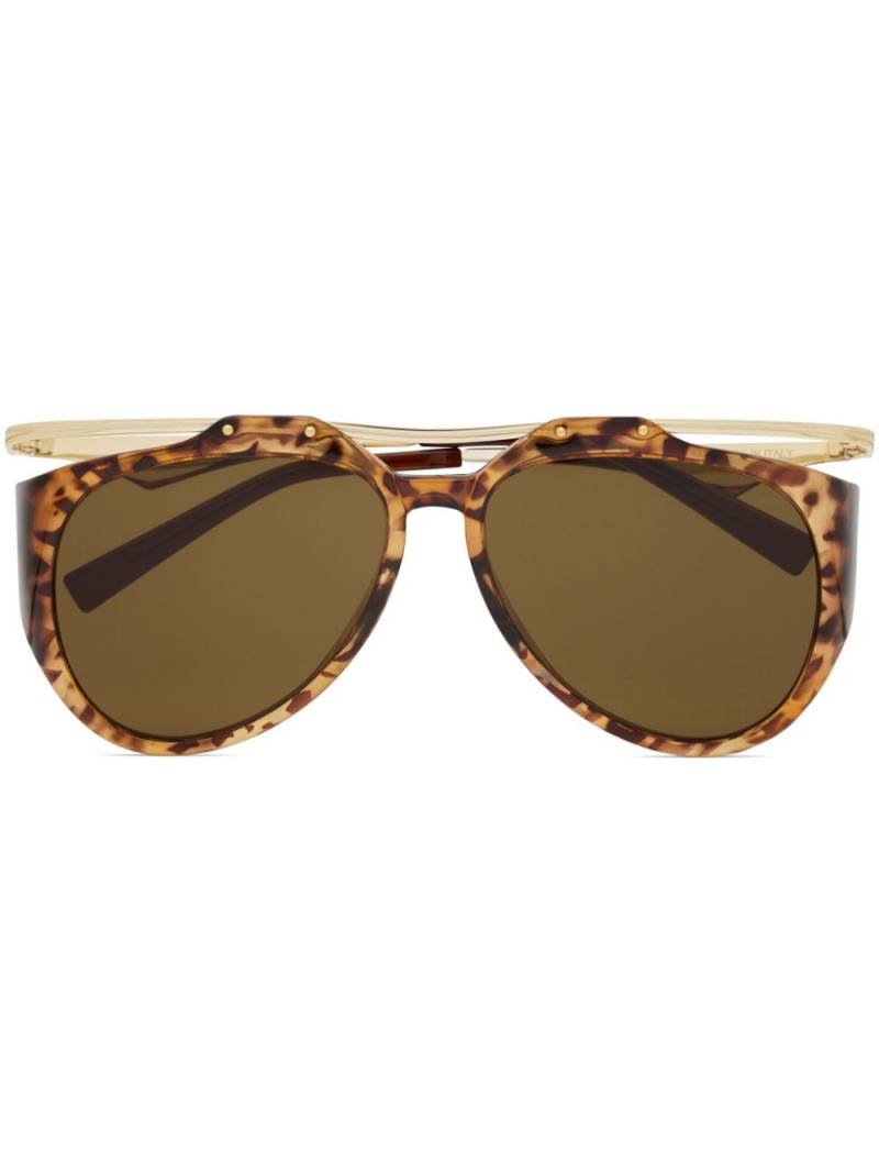 Saint Laurent Eyewear Amelia pilot-frame sunglasses - Brown von Saint Laurent Eyewear