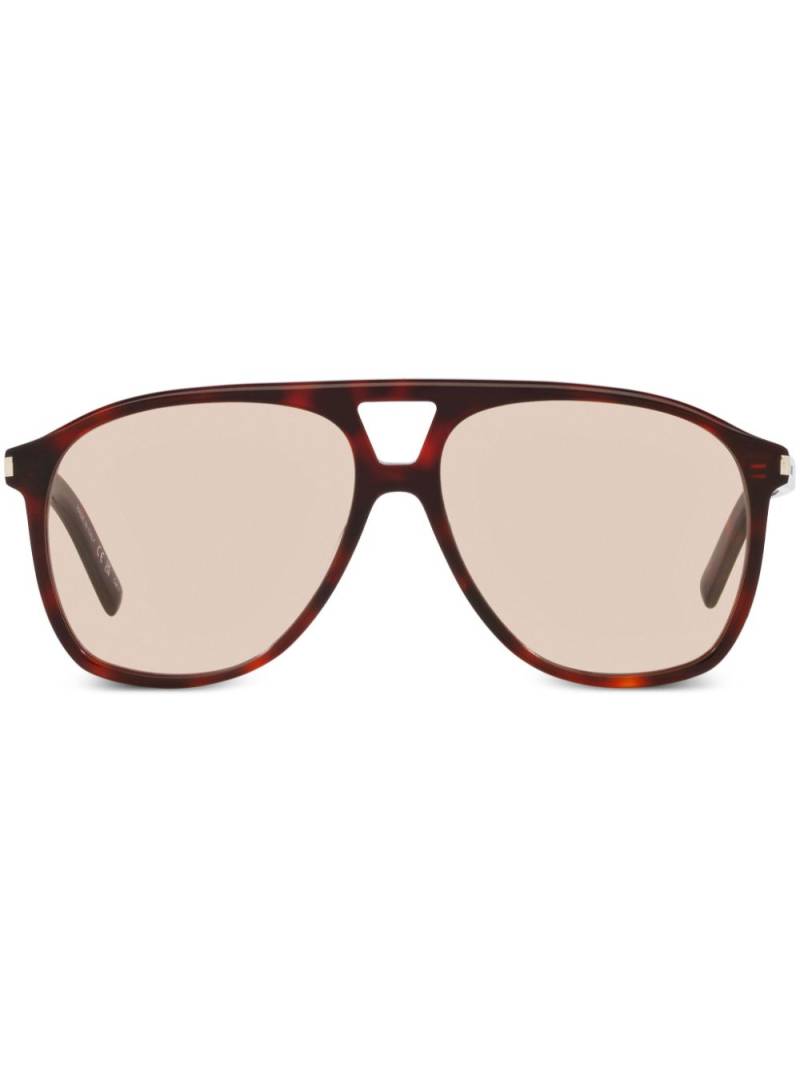 Saint Laurent Eyewear Dune pilot-frame sunglasses - Red von Saint Laurent Eyewear