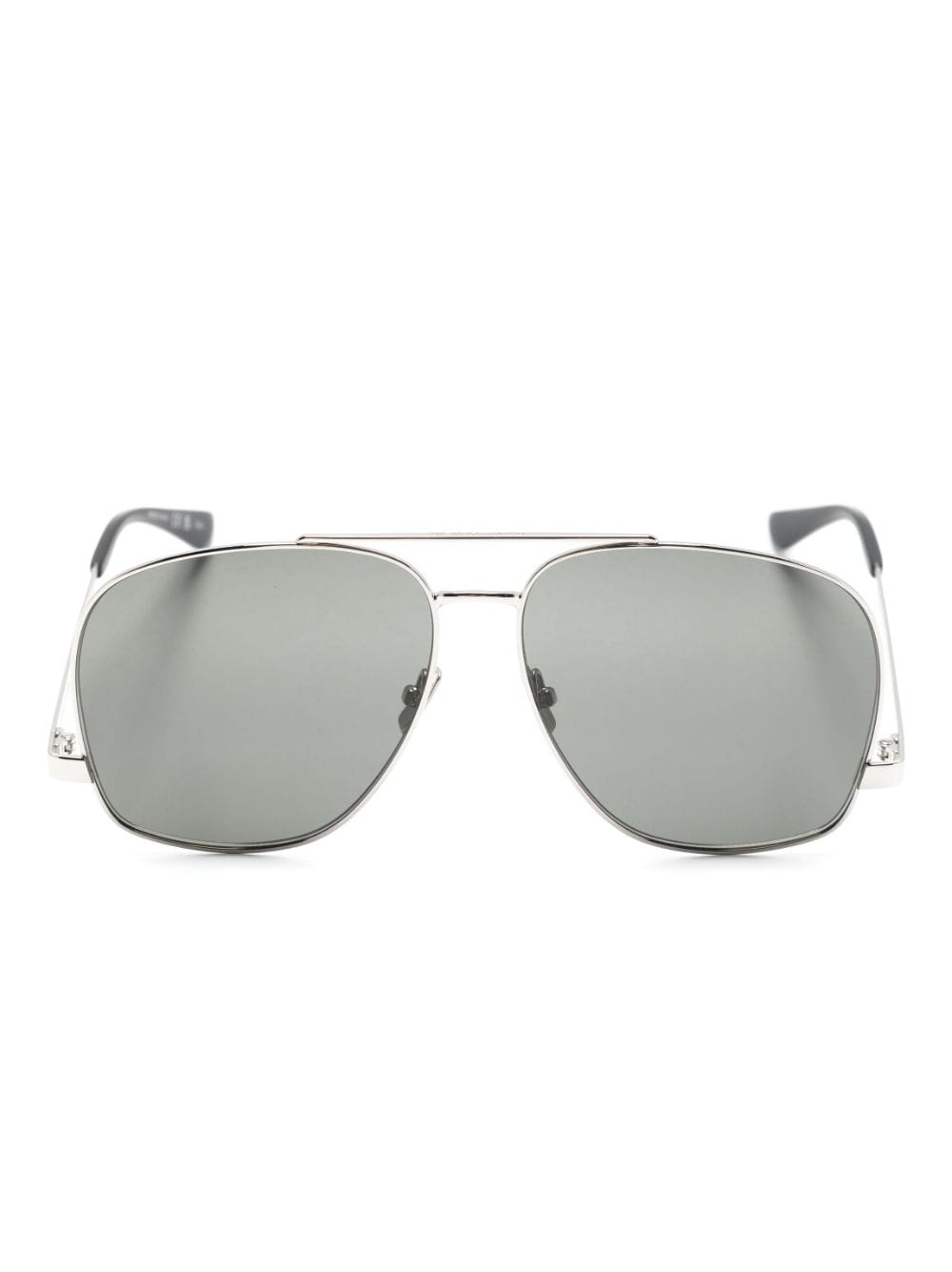 Saint Laurent Eyewear Leon oversized-frame sunglasses - Silver von Saint Laurent Eyewear