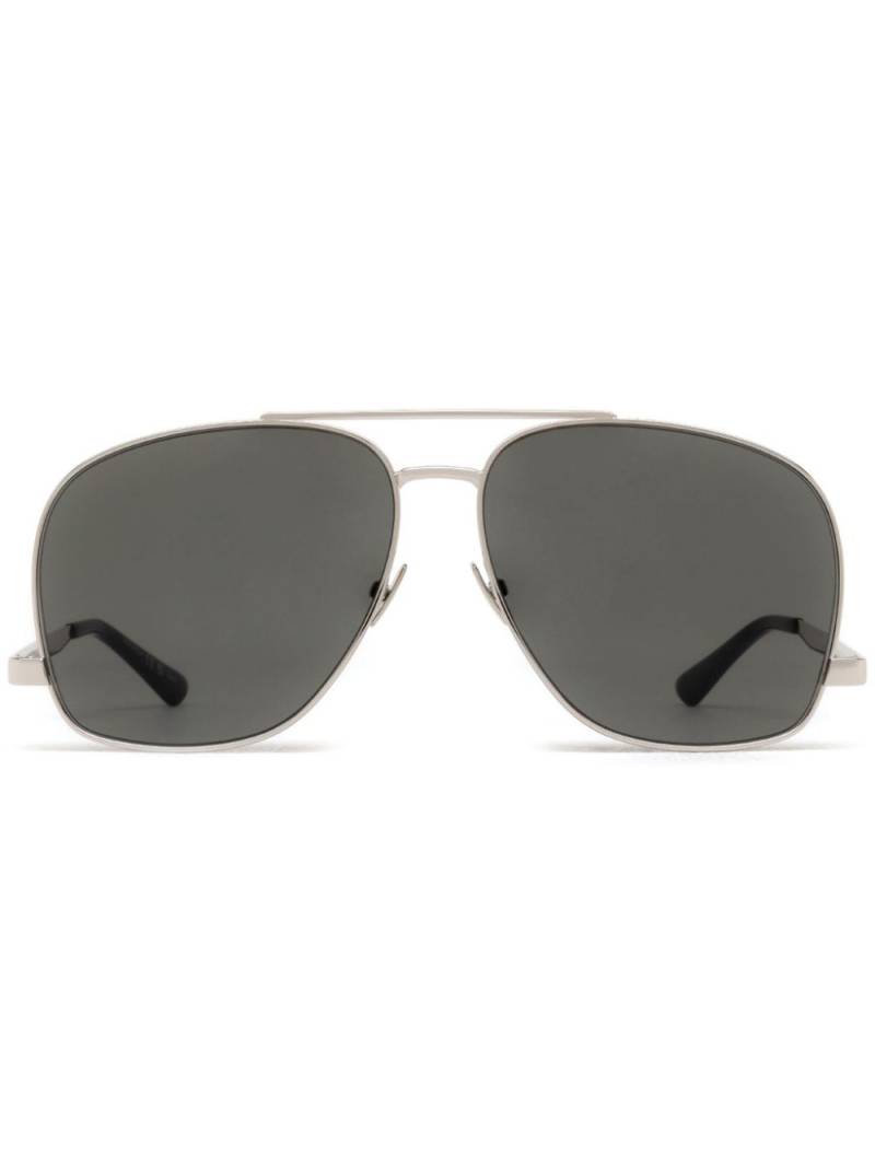 Saint Laurent Eyewear Leon oversized-frame sunglasses - Silver von Saint Laurent Eyewear