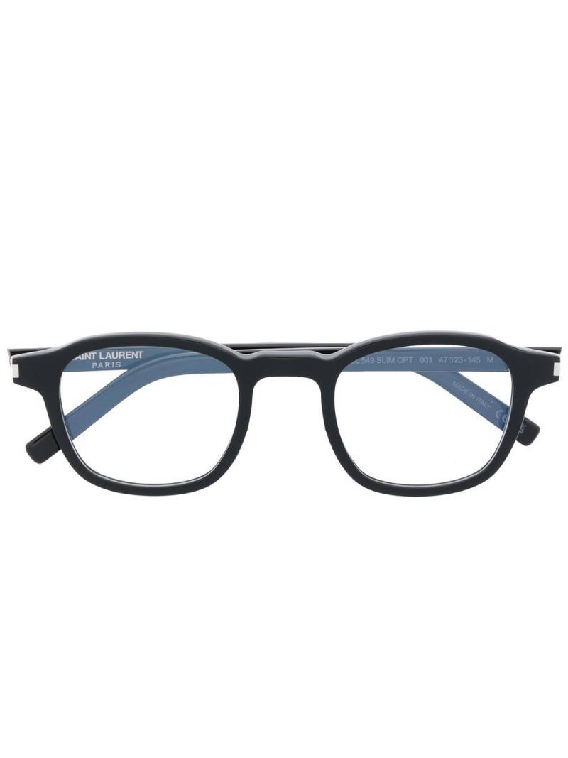 Saint Laurent Eyewear Limo square-frame glasses - Black von Saint Laurent Eyewear