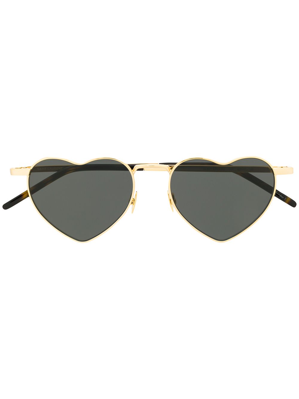 Saint Laurent Eyewear Loulou heart sunglasses - Gold von Saint Laurent Eyewear