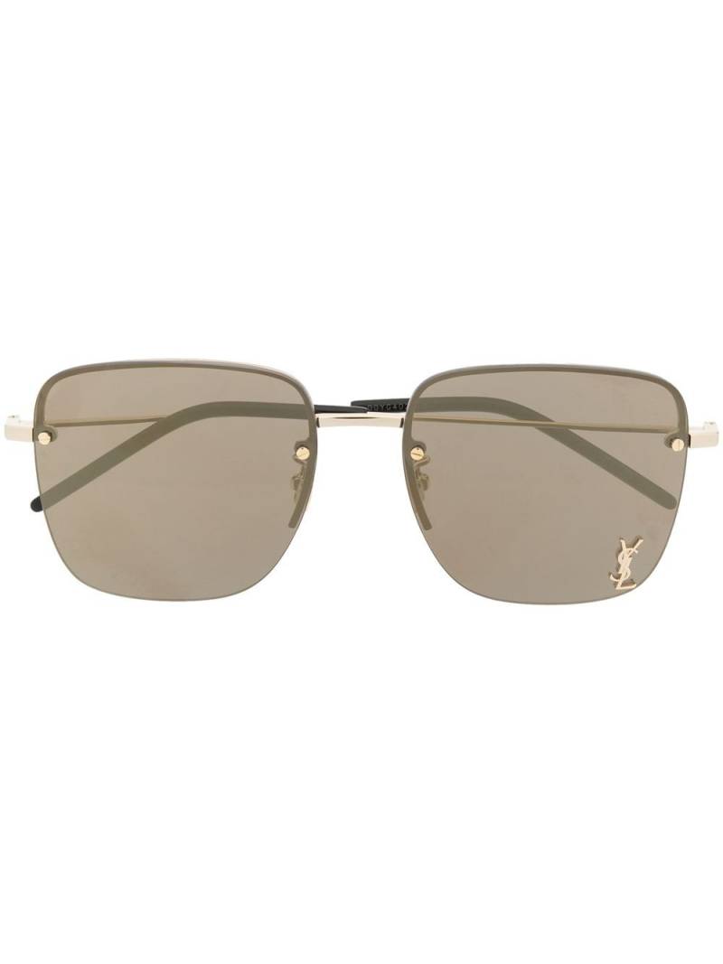 Saint Laurent Eyewear Monogram SL312M frameless sunglasses - Black von Saint Laurent Eyewear