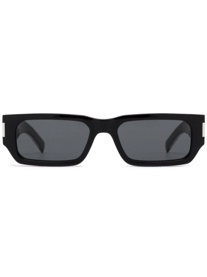 Saint Laurent Eyewear Naked Wire rectangle-frame sunglasses - Black von Saint Laurent Eyewear