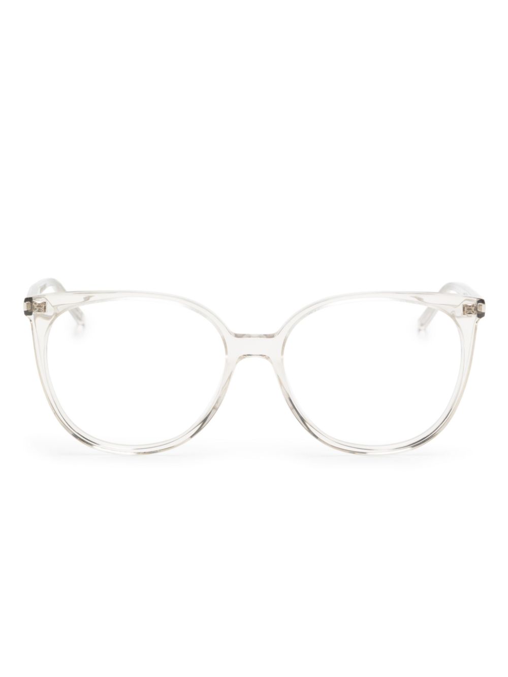 Saint Laurent Eyewear SL 39 square-frame glasses - Neutrals von Saint Laurent Eyewear