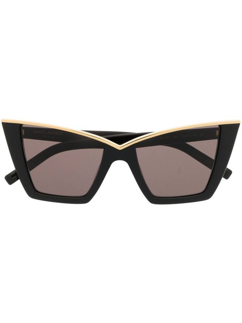 Saint Laurent Eyewear SL 570 cat-eye sunglasses - Black von Saint Laurent Eyewear