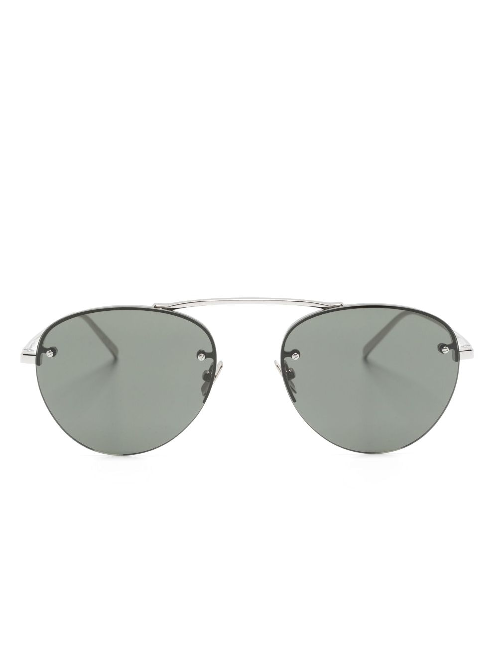 Saint Laurent Eyewear SL 575 round-frame sunglasses - Silver von Saint Laurent Eyewear