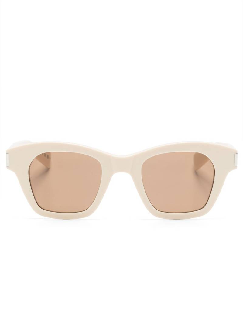 Saint Laurent Eyewear SL 592 square-frame sunglasses - Neutrals von Saint Laurent Eyewear