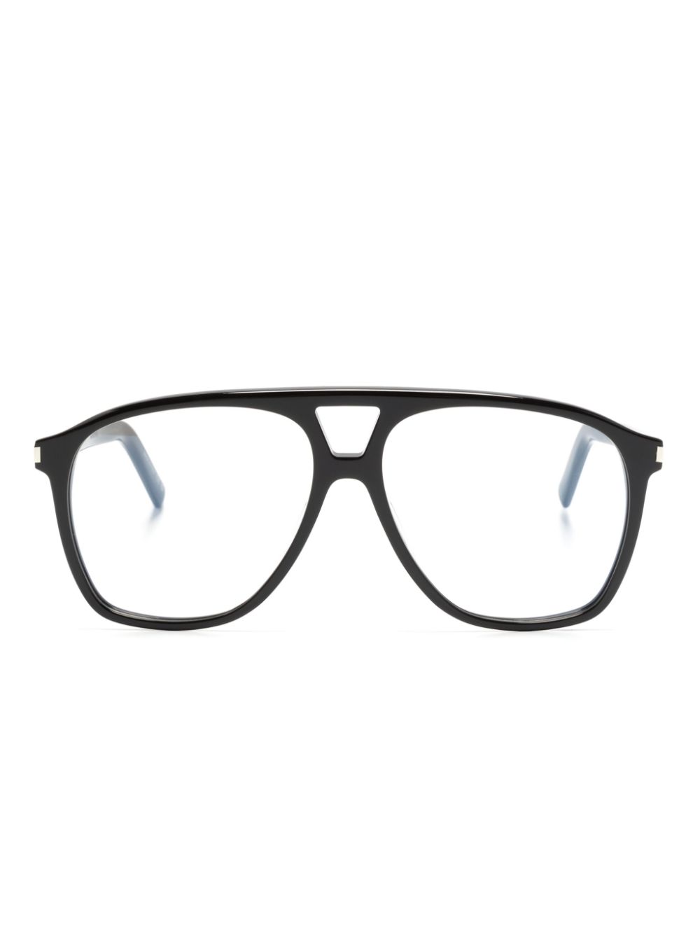 Saint Laurent Eyewear SL 596 Dune Opt pilot-frame glasses - Black von Saint Laurent Eyewear