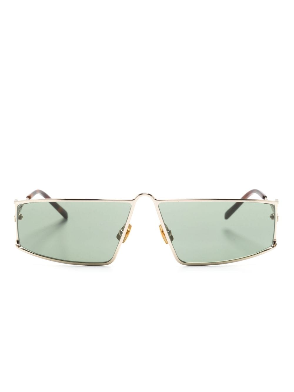 Saint Laurent Eyewear SL 606 rectangle-frame sunglasses - Gold von Saint Laurent Eyewear