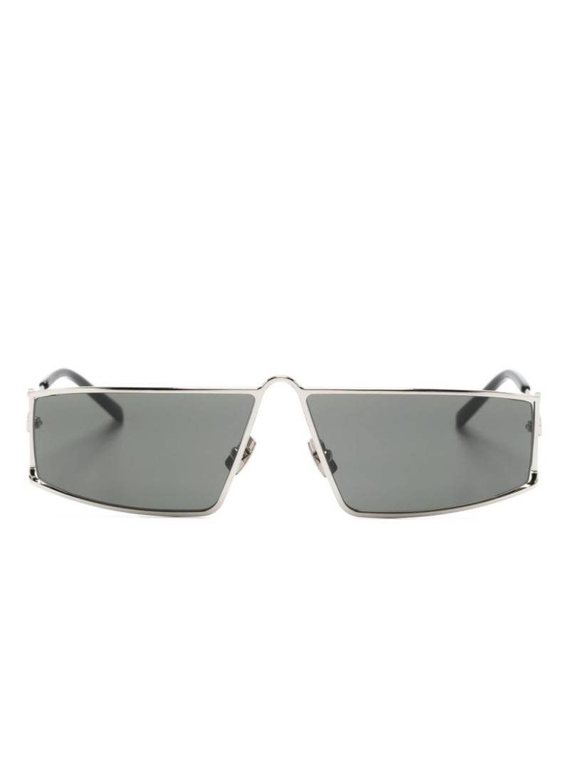 Saint Laurent Eyewear SL 606 rectangle-frame sunglasses - Silver von Saint Laurent Eyewear