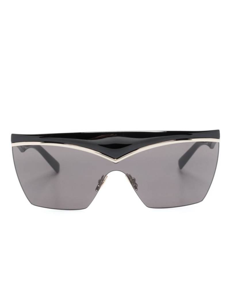 Saint Laurent Eyewear SL 614 Mask shield-frame sunglasses - Black von Saint Laurent Eyewear