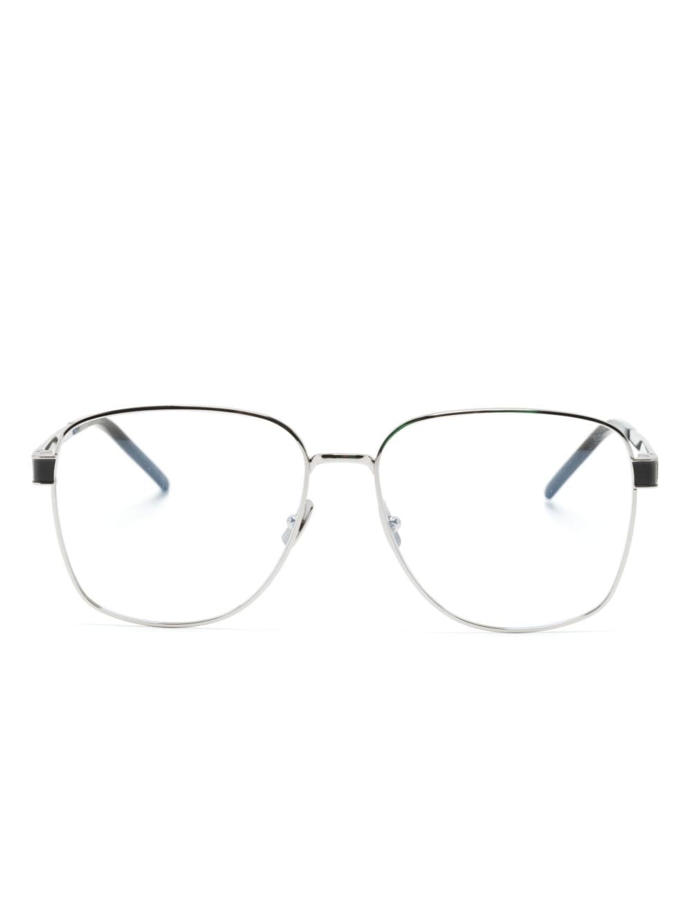 Saint Laurent Eyewear SL M134 square-frame glasses - Silver von Saint Laurent Eyewear