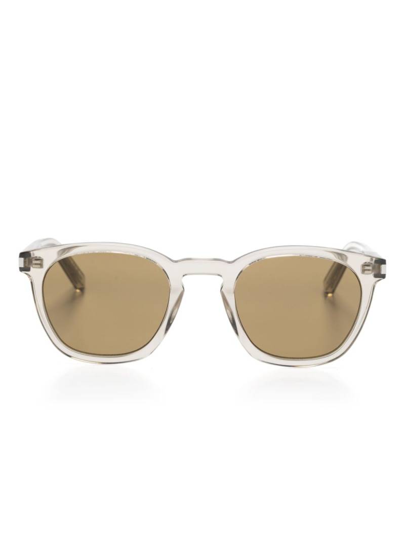 Saint Laurent Eyewear SL28 round-frame sunglasses - Neutrals von Saint Laurent Eyewear