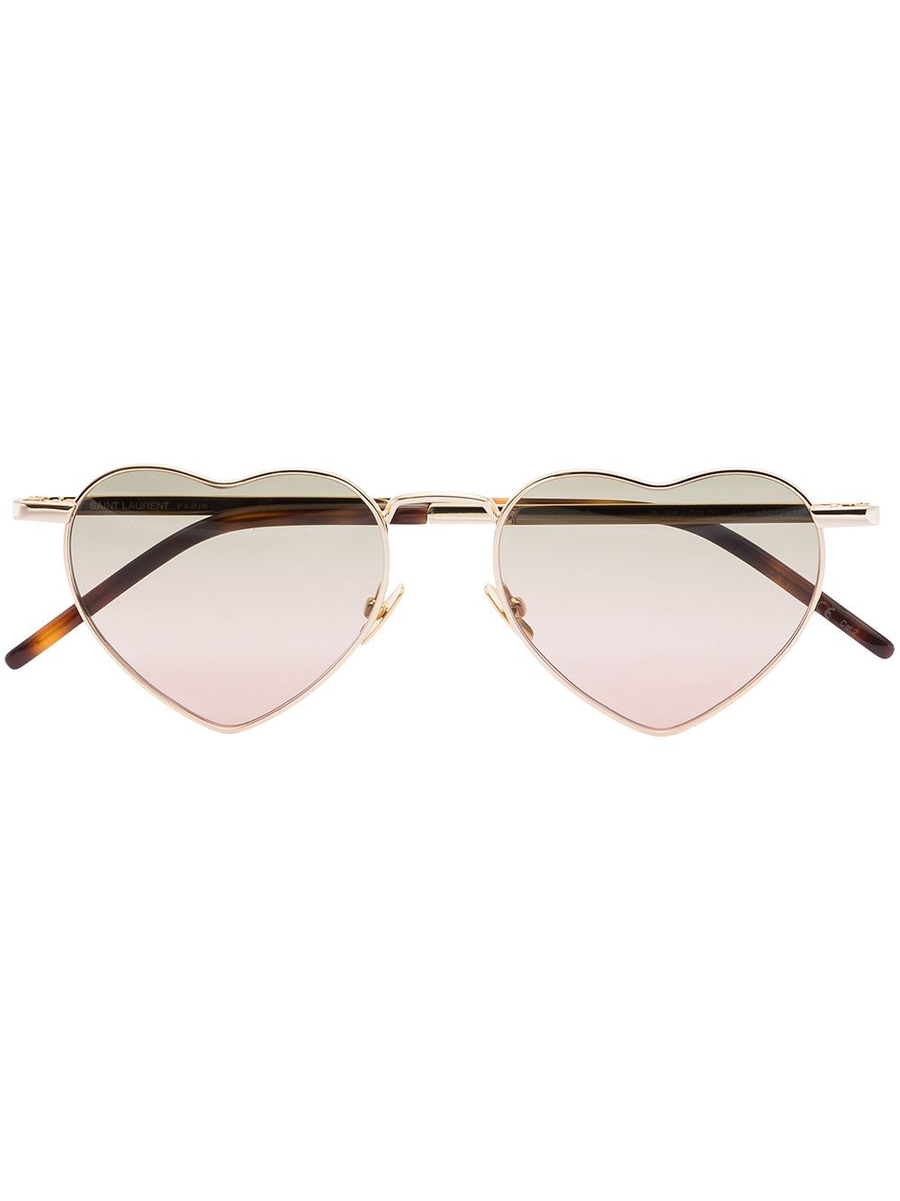 Saint Laurent Eyewear LouLou heart-shaped sunglasses - Gold von Saint Laurent Eyewear