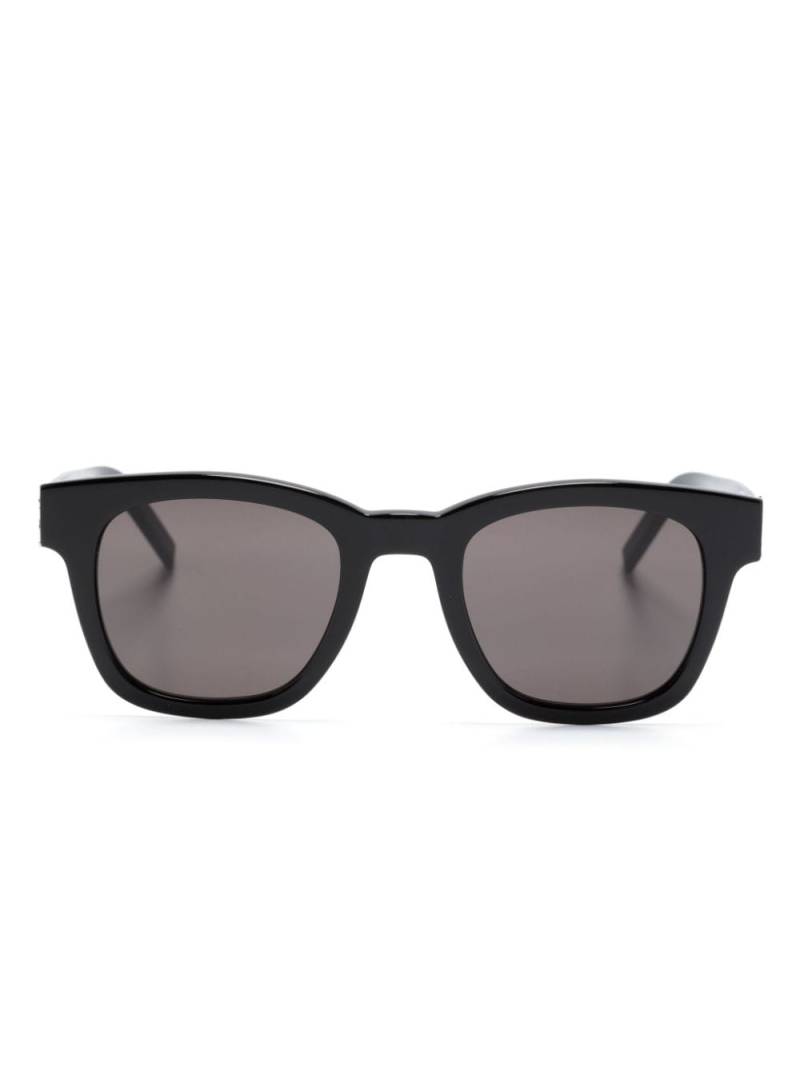 Saint Laurent Eyewear YSL-plaque square-frame sunglasses - Black von Saint Laurent Eyewear