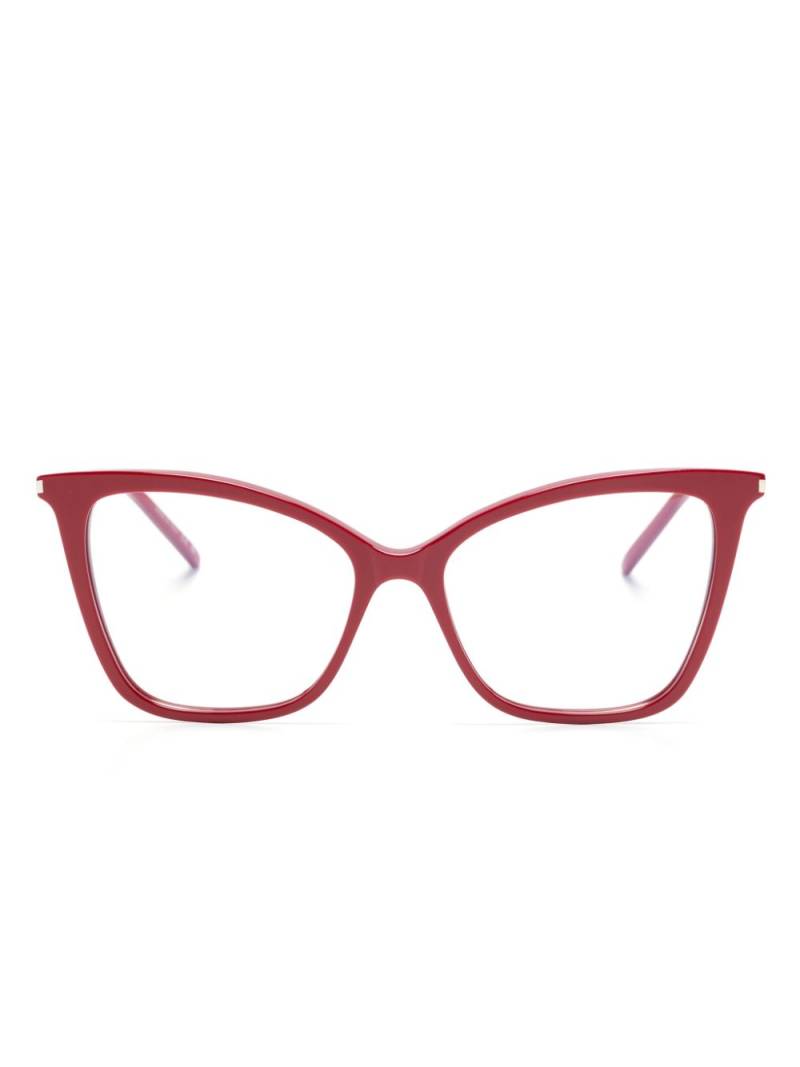 Saint Laurent Eyewear cat eye-frame glasses - Red von Saint Laurent Eyewear