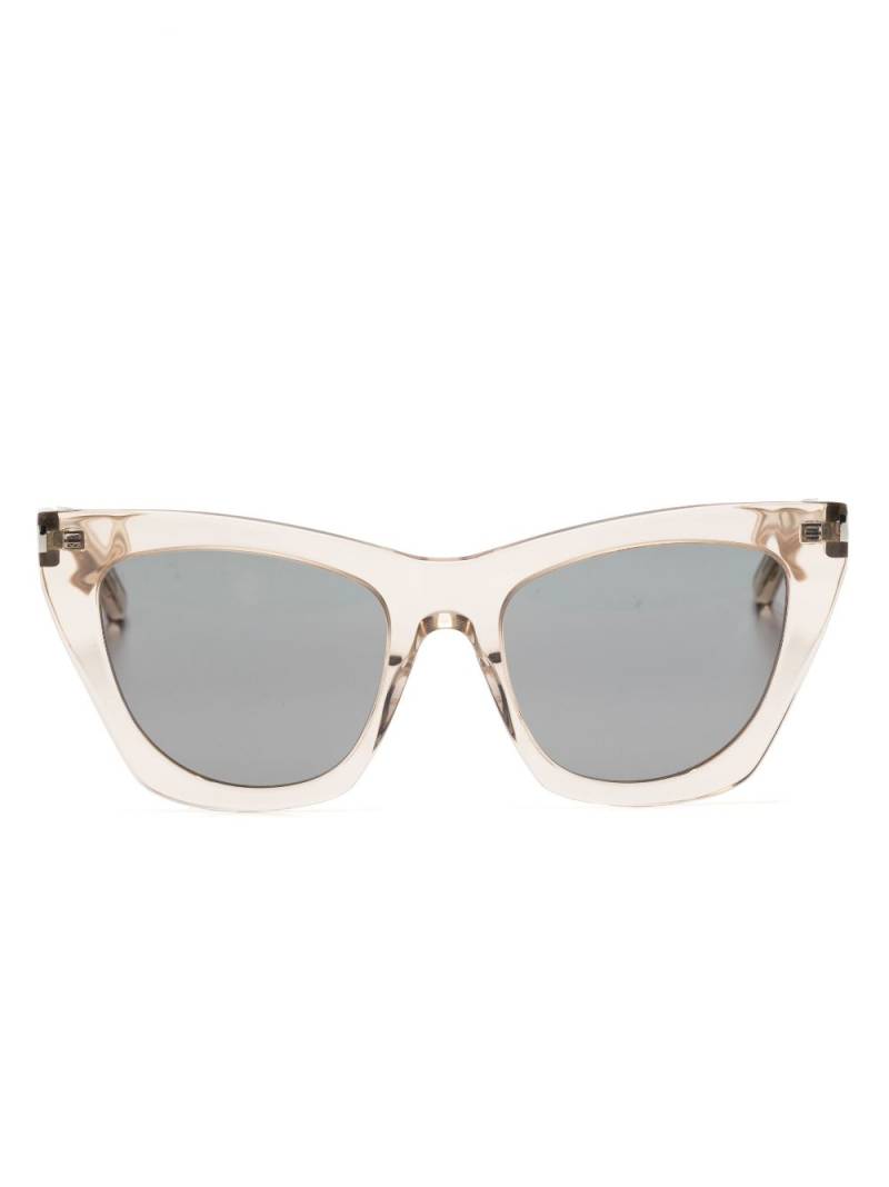 Saint Laurent Eyewear cat-eye frame sunglasses - Neutrals von Saint Laurent Eyewear