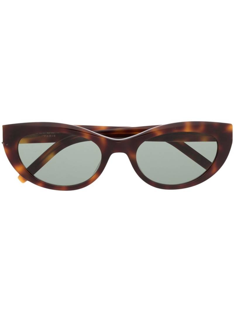 Saint Laurent Eyewear cat-eye tortoiseshell sunglasses - Brown von Saint Laurent Eyewear